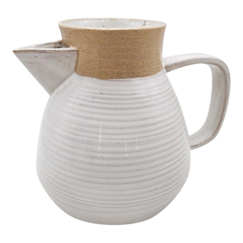 LVD Ceramic Stoneware 22.3cm Jug Water Container - White