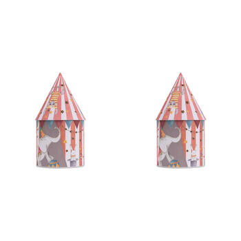 2PK Splosh Circus Plastic/Paper Light Up House 10.5x22cm