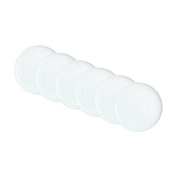 6pc Luminarc Ammonite Dinner Plate 26x1.8cm Serveware Opal Glass White