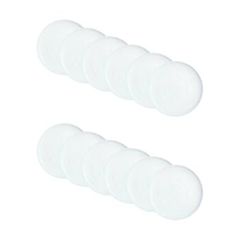 2x 6pc Luminarc Ammonite Dinner Plate 26x1.8cm Serveware Opal Glass White