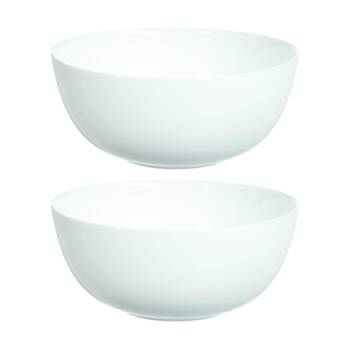 2pc Luminarc Diwali Serving Bowl 21x21x9.3cm Serveware Opal Glass White