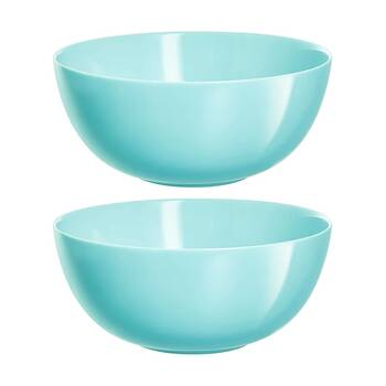 2pc Luminarc Diwali Salad Bowl 21x9.3cm Serveware Opal Glass Turquoise