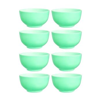2x 4pc Luminarc Diwali Cereal Bowl 15x8cm Serveware Opal Glass Turquoise