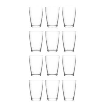 2x 6pc Artcraft Luna Modern Design Hi-Ball Drinking Glass 415ml Clear