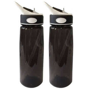 2x 800ml Sucker Drinking Bottle