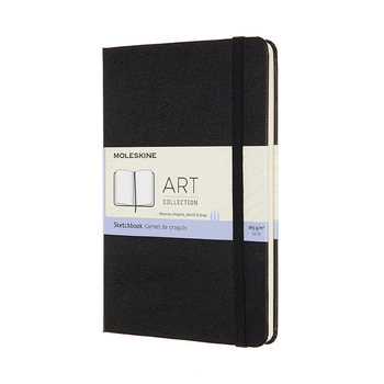 Moleskine Art 165gsm 18cm Folio Sketchbook Medium - Black