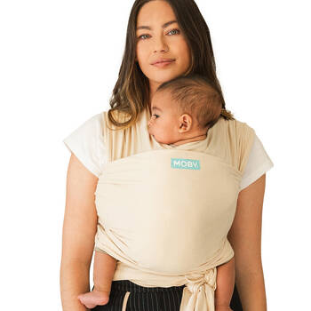 Moby Classic Wrap Sand Dollar 100% Cotton Soft Sling Carrier Beige