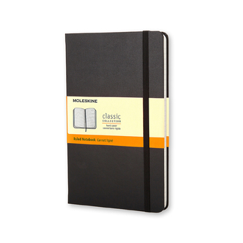 Moleskine Classic Ruled Hard Cover Pocket Notebook - Black
