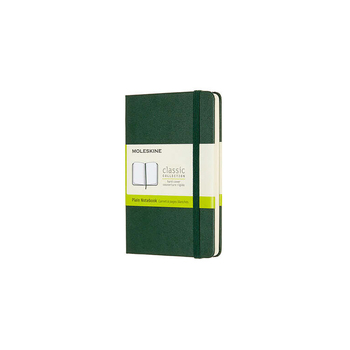 Moleskine Classic Hardcover Pocket Notebook Plain Myrtle Green