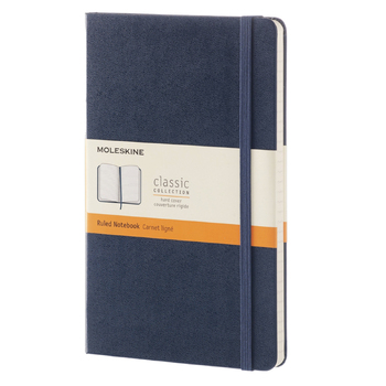 Moleskine Classic Hard Cover Notebook Ruled L - Sapphire Blue