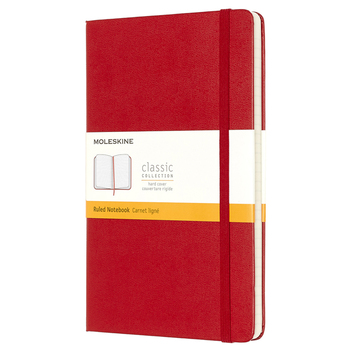 Moleskine Classic Hard Cover Notebook Ruled L - Scarlet Red