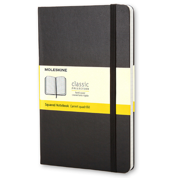 Moleskine Classic Hard Cover Notebook Grid L - Black