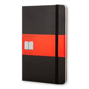 Moleskine Classic Hardcover Address Book Notebook Black Large