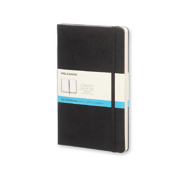 Moleskine Classic Dot Grid Hard Cover Notebook L - Black