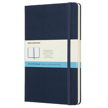 Moleskine Classic Dot Grid Hard Cover Notebook L - Sapphire Blue