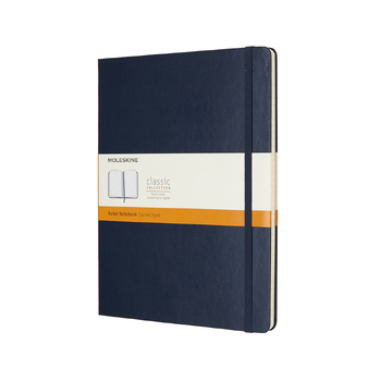 Moleskine Ruled Classic Hard Cover Notebook XL - Sapphire Blue