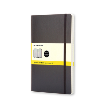 Moleskine Classic Soft Cover Grid Pocket Notebook - Black