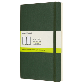 Moleskine Classic Plain Soft Cover Notebook L - Myrtle Green