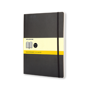 Moleskine Classic Grid Soft Cover Notebook XL- Black