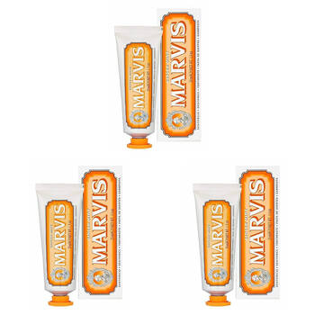 3PK Marvis Travel Size Oral Care Toothpaste 25ml - Ginger Mint