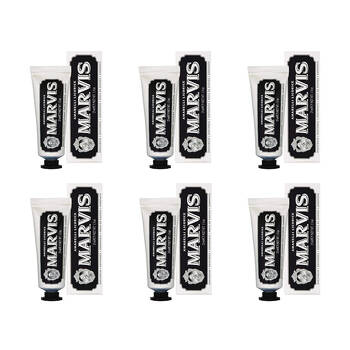 6PK Marvis Travel Size Oral Care Toothpaste 25ml - Amarello Licorice Mint