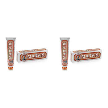 2PK Marvis Daily Dental Hygiene Fluoride Toothpaste 85ml - Ginger Mint
