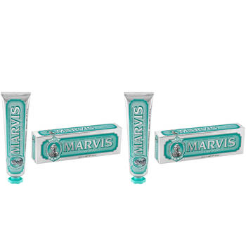 2PK Marvis Anise Mint Flouride Toothpaste Tube Dental Oral Teeth Clean Care 85ml