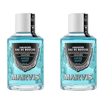 2PK Marvis Anise Mint Mouth Wash 120ml Odour Eliminator Breath Freshener Oral Rinse