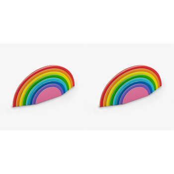 300pc Mustard Rainbow Sticky Notes Notepad Office/School Writing Stationery