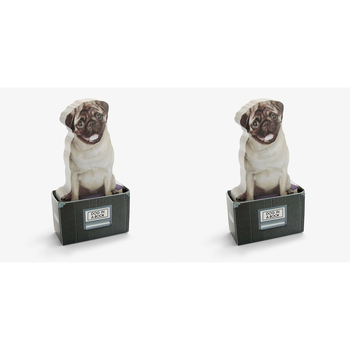 300pc Mustard Dog In A Box Sticky Notes Sheets Stationery