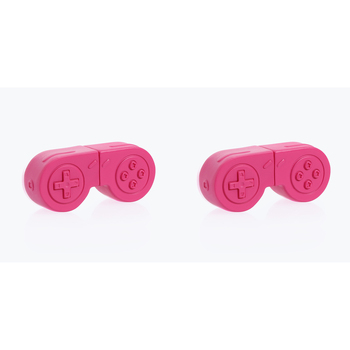 2PK Mustard Console 9.8cm Power Up Highlighter Pen - Magenta Pink