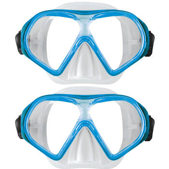 2PK Mirage Unisex Tropic Snorkelling/Swimming Eye Mask Adult Blue
