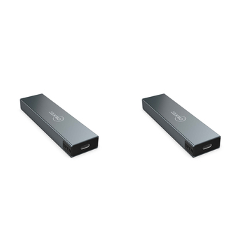 2PK Cruxtec NGFF M.2 SSD to USB-C Ultra Slim Enclosure - Black
