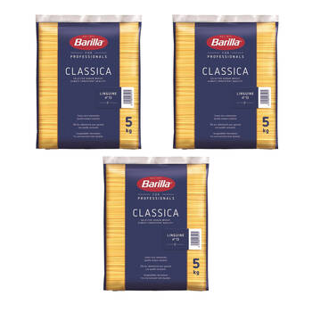 3PK Barilla Food Service Classica Linguine No.13 Dry Durum Pasta 5kg