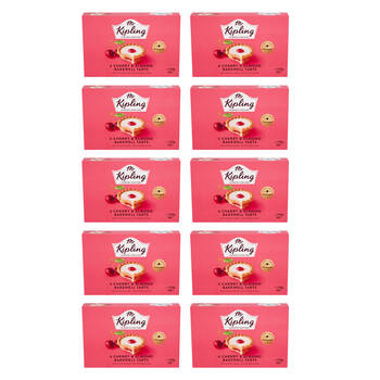 10x 6PK Mr Kipling Cherry & Almond Bakewell Tart Snack Tart/Dessert 250g