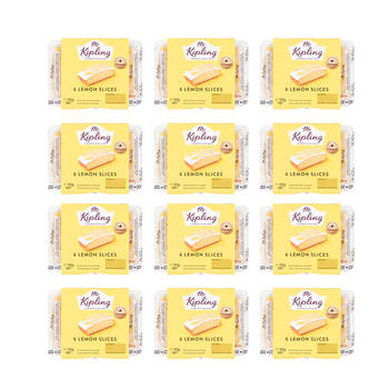 12x 6PK Mr Kipling Lemon Slices Snack Cake/Dessert Individually Wrapped 165g
