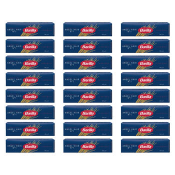 24PK Barilla Angel Hair No.1 Dry Durum Wheat Pasta 500g