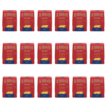 18PK Barilla Al Bronzo Penne Rigate N.352 Dry Durum Wheat Pasta 500g