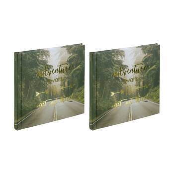 2PK Hama Highway Bookbound Album w/ 30 Pages Holds 15x15cm Photos 18x18cm