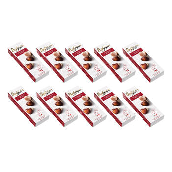 10x 7pc The Belgian Chocolate Hearts Mixed Truffles Gift Pack 65g