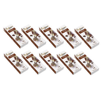 10x 7pc The Belgian Coffee Chocolate Seashells Mixed Truffles Gift Pack 60g
