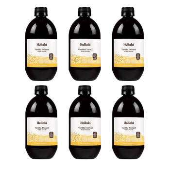 6PK Heilala Vanilla Extract with Seed Baking/Cooking Ingredients 500ml