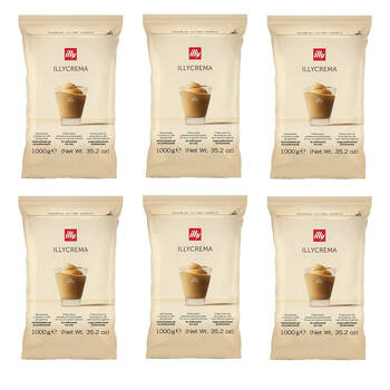 6PK illy Instant Crema Coffee Cream Mixture/Powder For Granita Machine 1kg