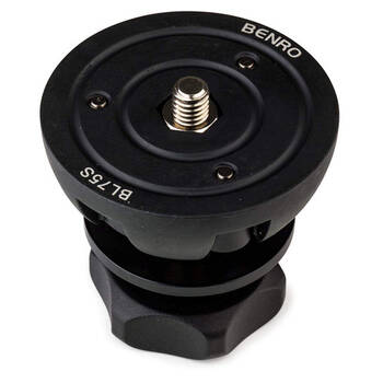 Benro Half Ball Adapter Mount For HH75AV 75mm Video Heads Black