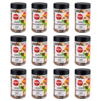 12PK Borde Dried Four Forest Mushroom Mix for Cooking Versatile Ingredient 30g