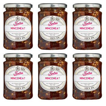 6PK Tiptree Mincemeat Matured Rich Mixed Fruit Preserve for Mince Pies 312g