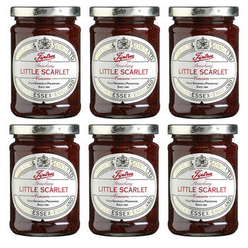 6PK Tiptree Little Scarlet Strawberry Conserve/Jam Jar Spread/Topping 340g