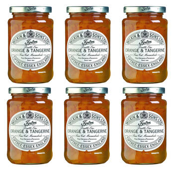 6PK Tiptree Orange And Tangerine Fine Cut Marmalade w/Peel Jam/Preserve 340g