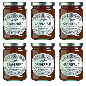 6PK Tiptree Grapefruit Marmalade Medium Cut Jam/Preserve Spread/Topping 340g