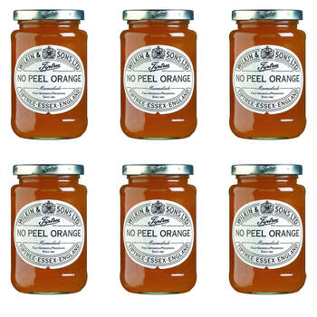 6PK Tiptree No Peel Orange Marmalade/Jam Jar Spread/Topping Gluten Free 340g